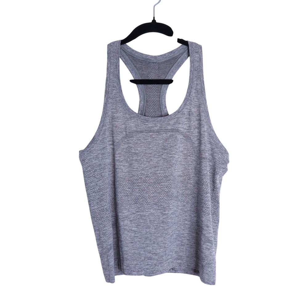 LULULEMON Racerback 2.0 Swiftly Tech Tank Heathered Gray Active Women's 8